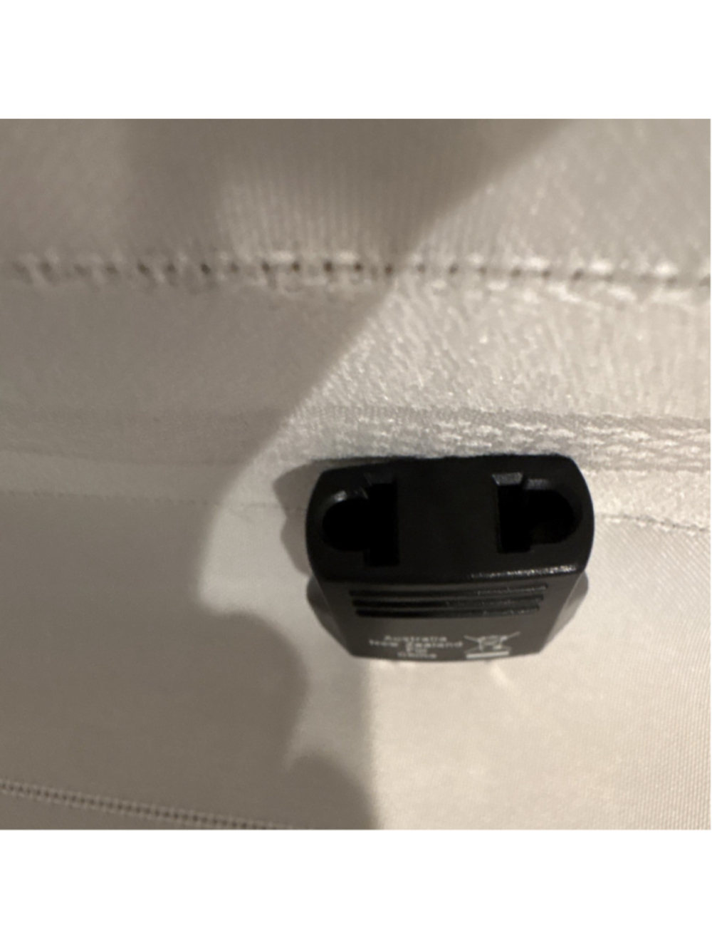 Black Plug Adapter US to Australia/New Zealand Travel Plug, 1 Outlet
